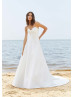Strapless Sweetheart Satin Classic Long Wedding Dress